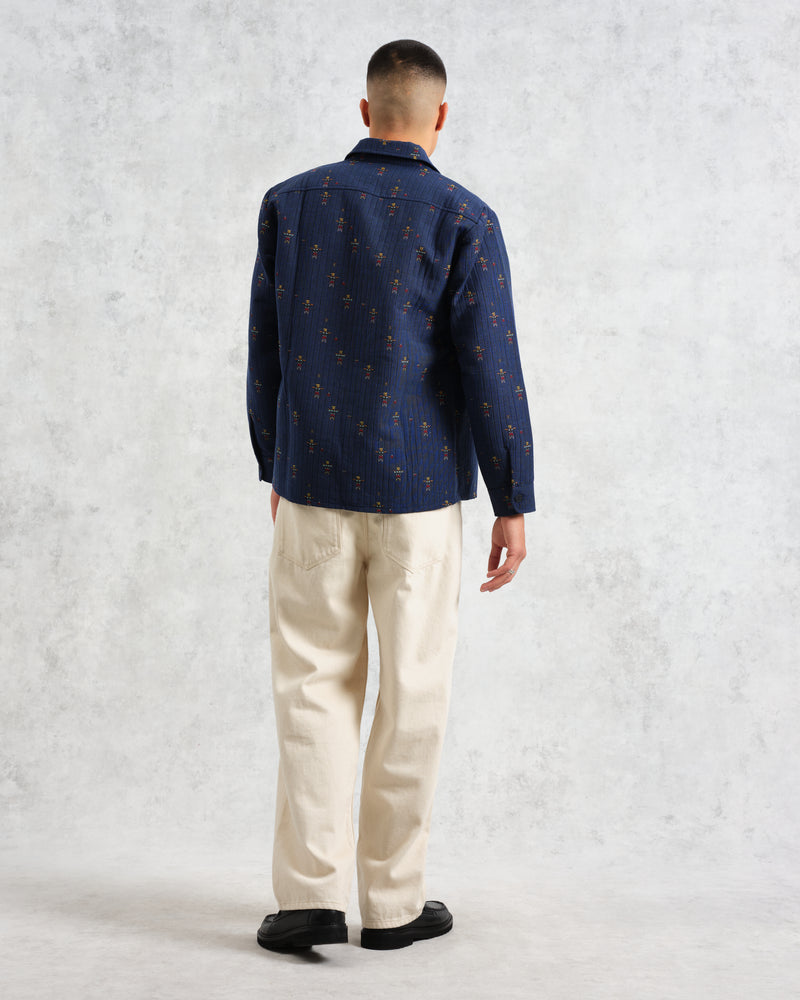 Whiting Overshirt Blue Totem Quilt