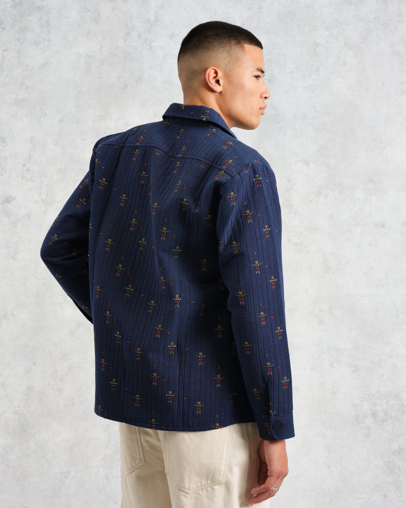 Whiting Overshirt Blue Totem Quilt