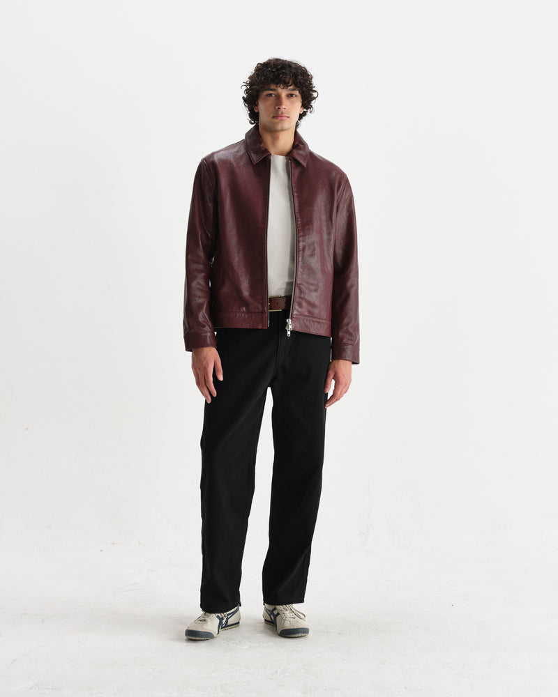 Kendal - Cherry Leather Jacket
