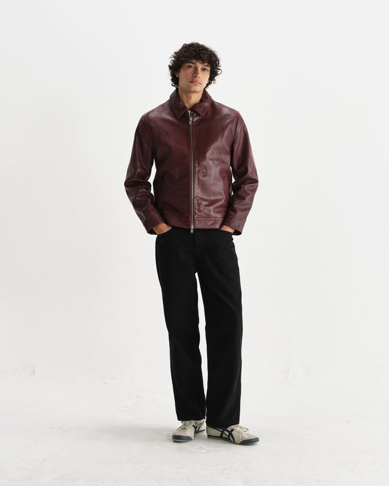 Kendal - Cherry Leather Jacket
