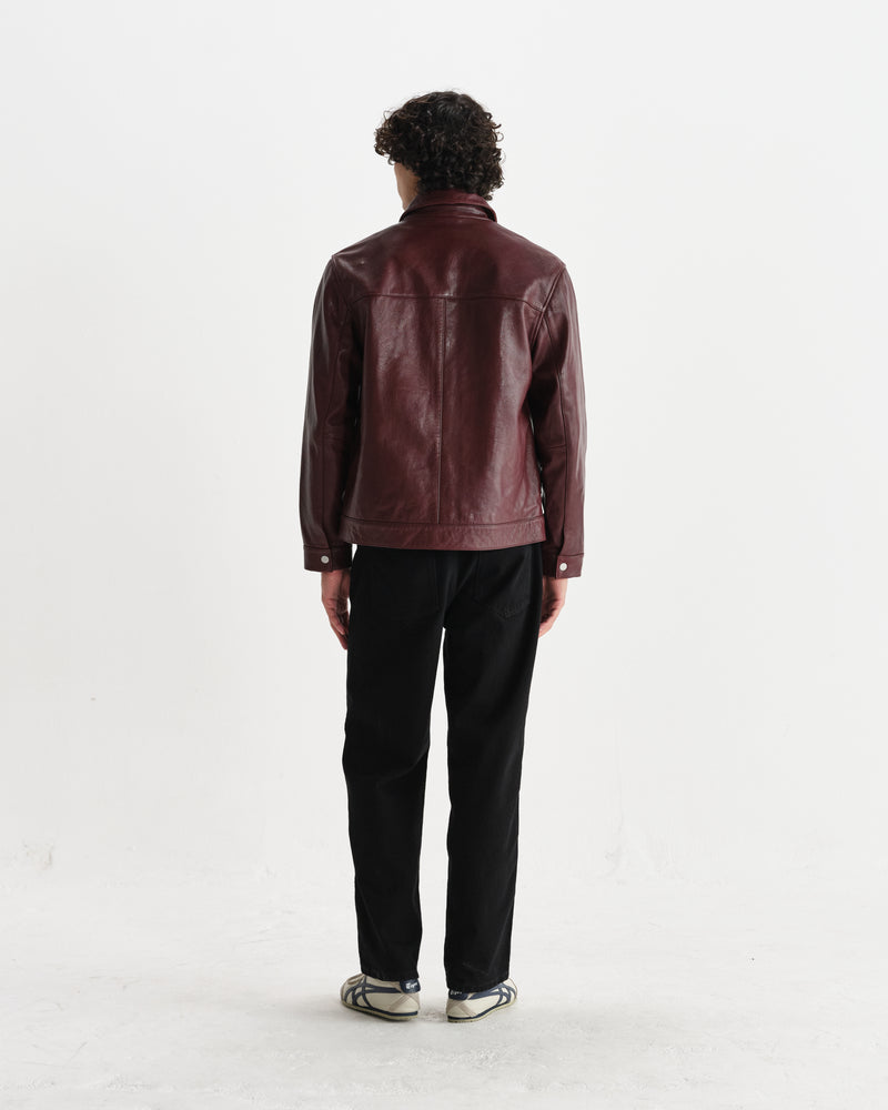 Kendal - Cherry Leather Jacket