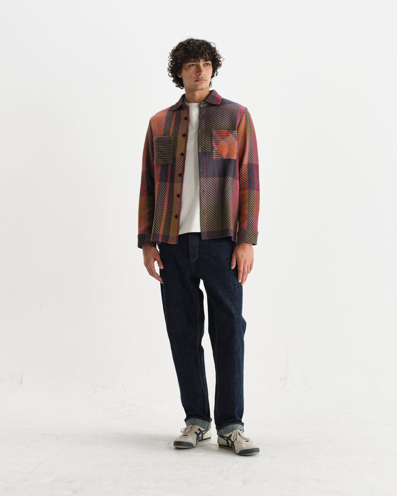Whiting - Orange And Multicolour Tempo Check Overshirt