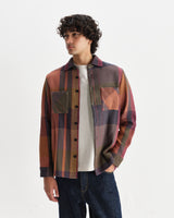 Whiting - Orange And Multicolour Tempo Check Overshirt