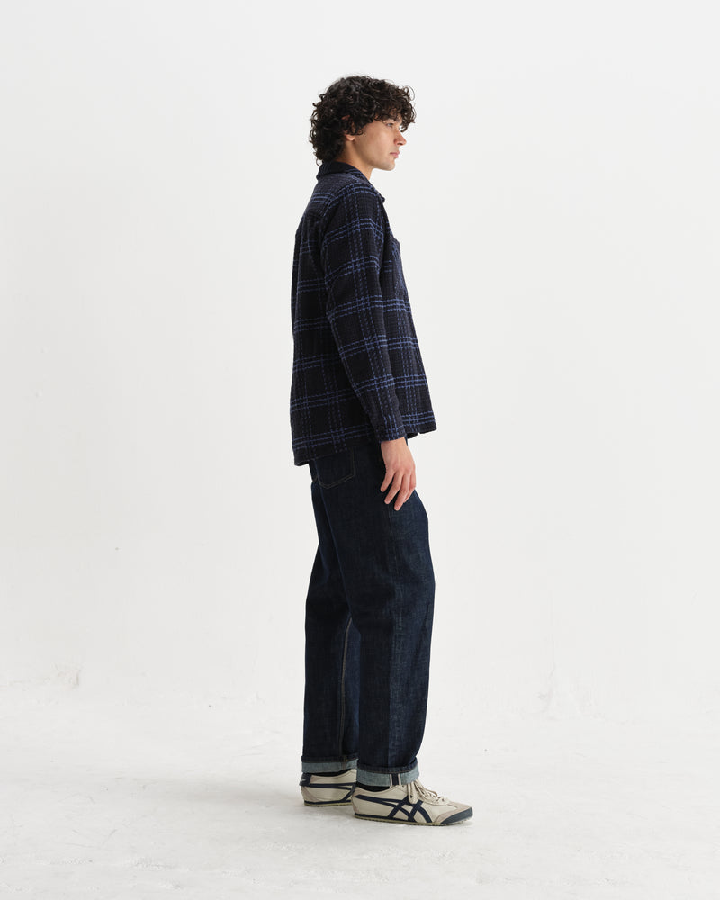 Whiting - Navy And Blue Skate Check Overshirt