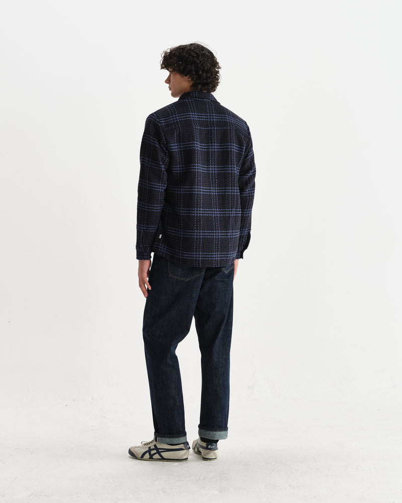 Whiting - Navy And Blue Skate Check Overshirt