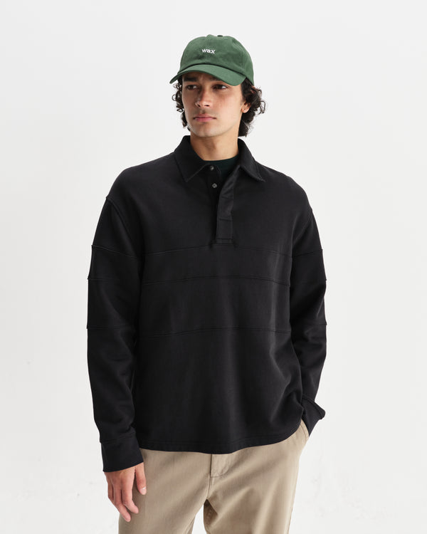 Blen - Black Organic Cotton Rugby Shirt