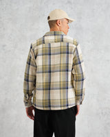 Whiting - Ecru And Khaki Gill Check Overshirt