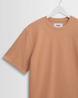 Dean - Dusty Orange Textured Organic Cotton T-Shirt
