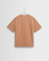 Dean - Dusty Orange Textured Organic Cotton T-Shirt