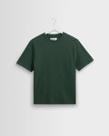 Dean - Dark Green Textured Organic Cotton T-Shirt
