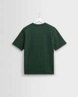 Dean - Dark Green Textured Organic Cotton T-Shirt