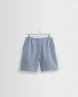 Kurt - Blue Two-Tone Linen Shorts