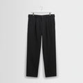 Aubyn - Charcoal Wool Blend Twill Pleated Trousers