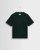 Dean - Bottle Green Textured Organic Cotton T-Shirt