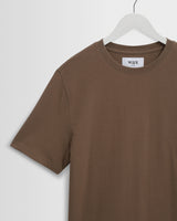 Dean - Dusty Brown Textured Organic Cotton T-Shirt