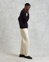 Wayfarer - Navy Slub Cotton And Linen Cardigan