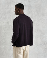 Wayfarer - Navy Slub Cotton And Linen Cardigan