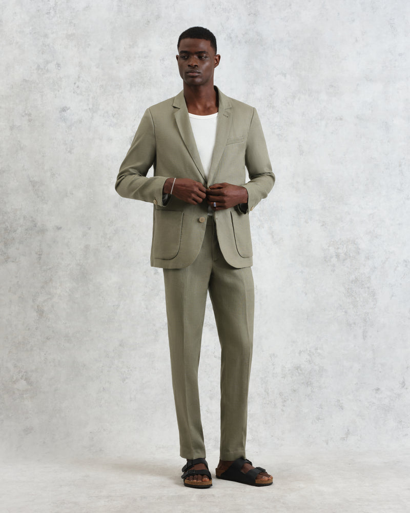 Fintry - Khaki Linen Blazer