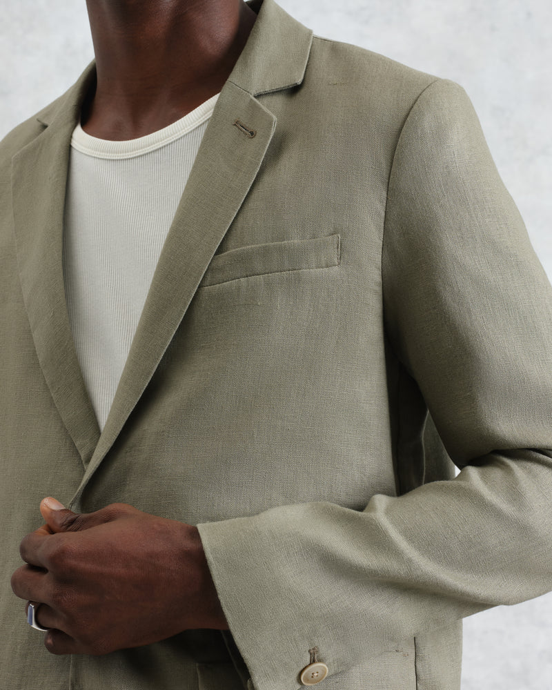 Fintry - Khaki Linen Blazer