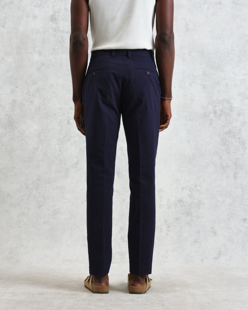 Alp - Navy Seersucker Trousers