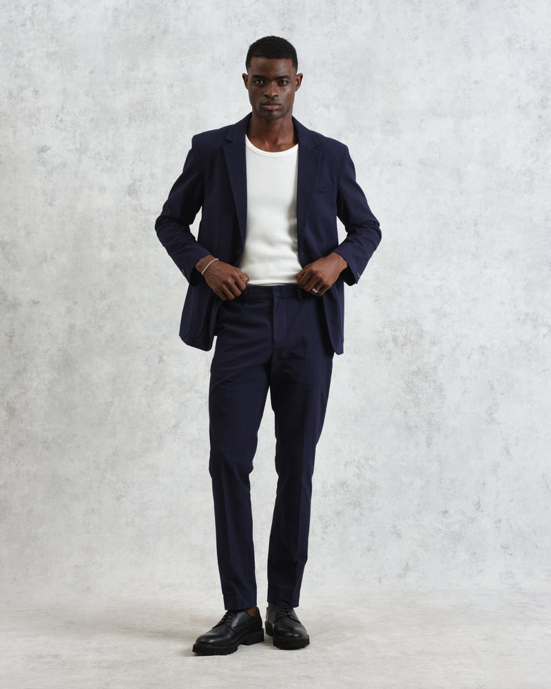 Alp - Navy Seersucker Trousers