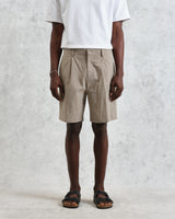 Linton - Natural Chalk Stripe Shorts
