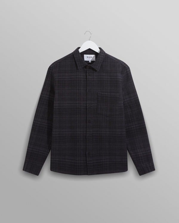 Shelly Shirt Charcoal Mesh Check