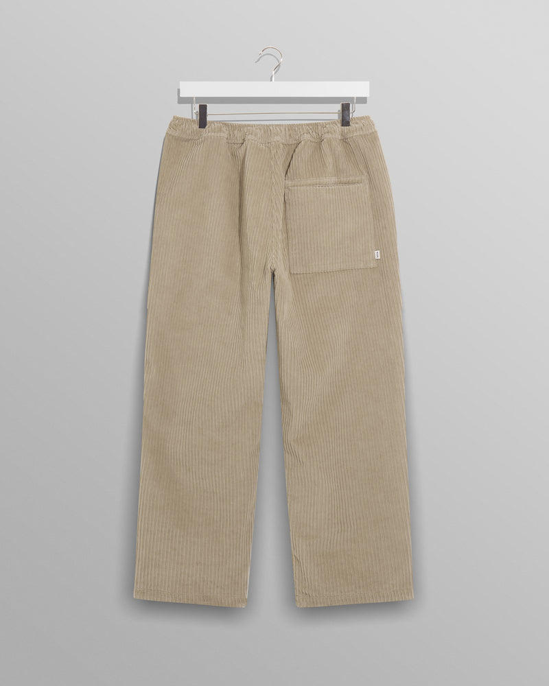 Sustainable trousers UK  Organic cotton sand wide leg trousers