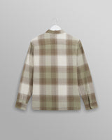 Whiting Overshirt Sage/Ecru Ombre Check