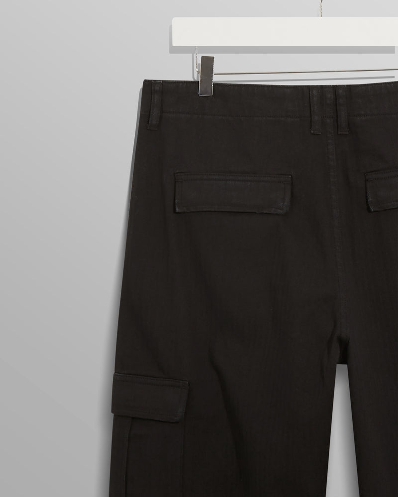 Santo Cargo Trousers Black Herringbone