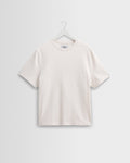 Dean - Ecru Textured Organic Cotton T-Shirt