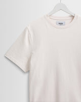 Dean - Ecru Textured Organic Cotton T-Shirt
