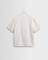 Dean - Ecru Textured Organic Cotton T-Shirt