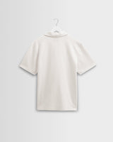 Atwood - Ecru Textured Organic Cotton Polo Shirt