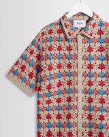 Porto - Multicolour Splash Crochet Shirt