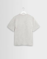 Dean - Grey Marl Textured Organic Cotton T-Shirt