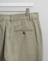 Alp Trousers Pale Green Linen