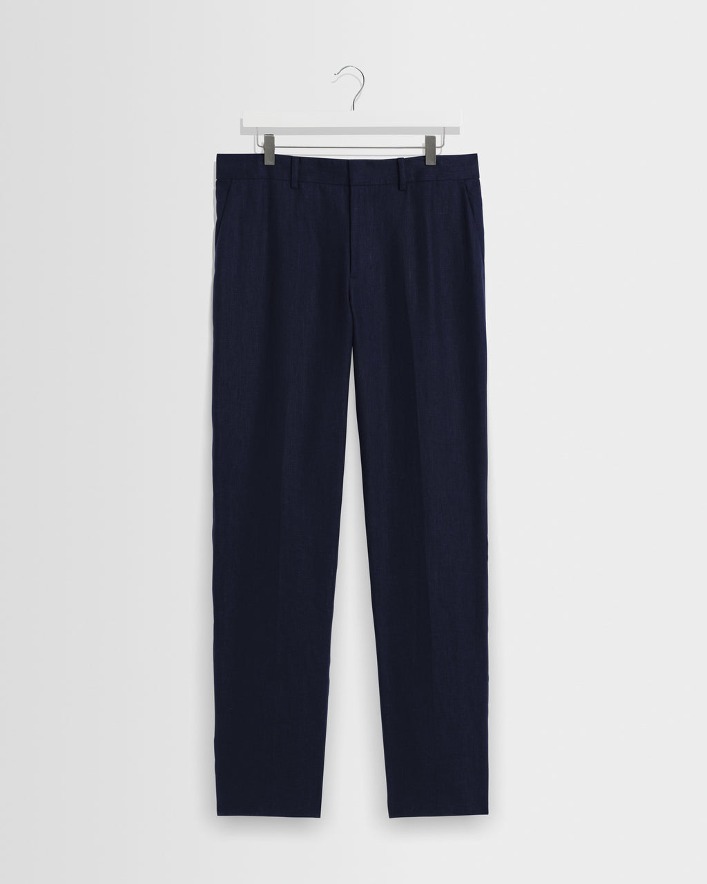 Men's Navy Linen Trousers | Wax London