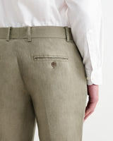 Alp - Khaki Linen Slim Fit Trousers