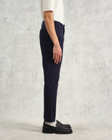 wax london Alp Trousers Navy Seersucker