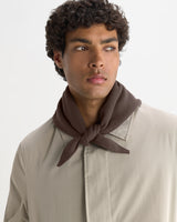 ARNOLD SCARF KNITTED RIB BROWN