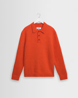 Ashford - Orange Fluffy Wool Polo