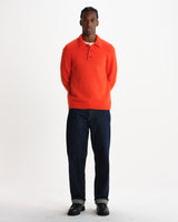Ashford – Oranges Polo aus flauschiger Wolle