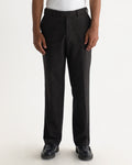 ASTON TROUSER WOOL BLEND FLECK DARK BROWN