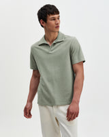 Atwood - Sage Textured Organic Cotton Polo Shirt