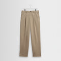 Aubyn - Beige Cotton Tencel Twill Loose Fit Trousers