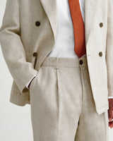 Aubyn - Natural Linen Loose Fit Trousers