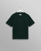 Dean - Bottle Green Textured Organic Cotton T-Shirt