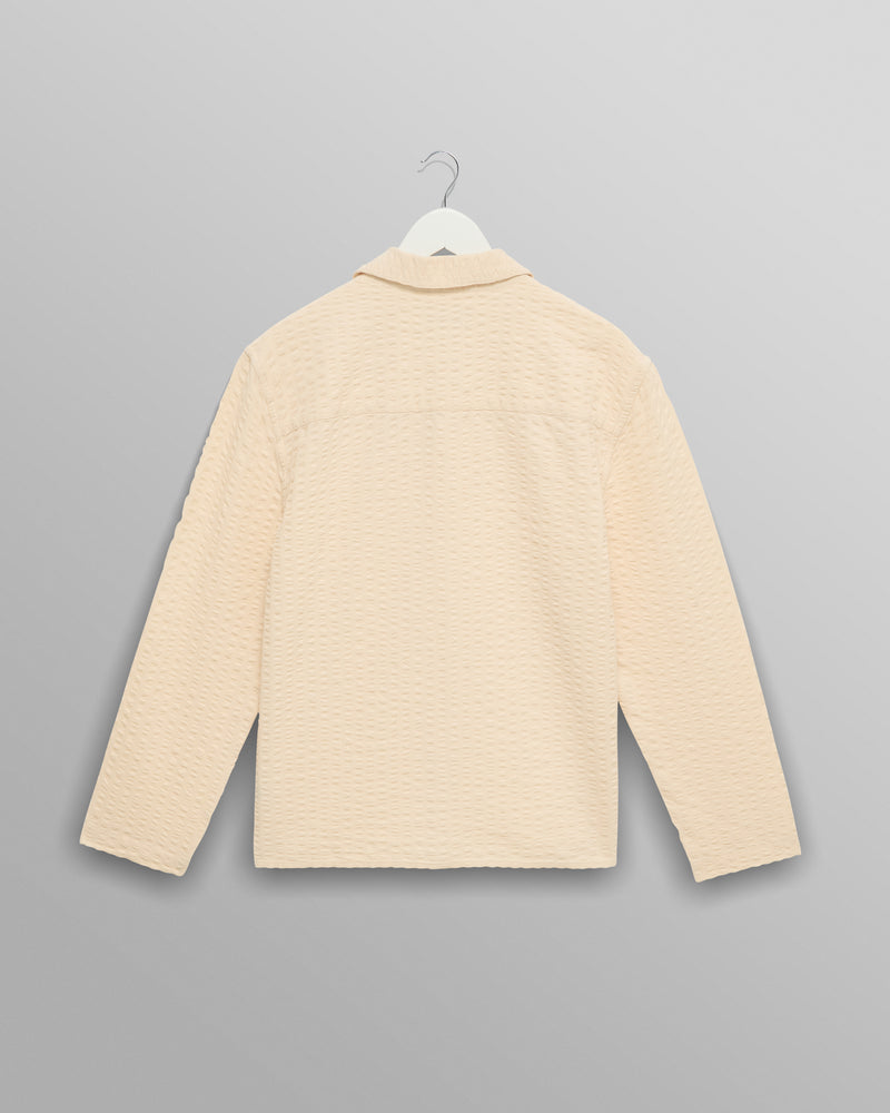Corey - Stone Seersucker Corduroy Shirt