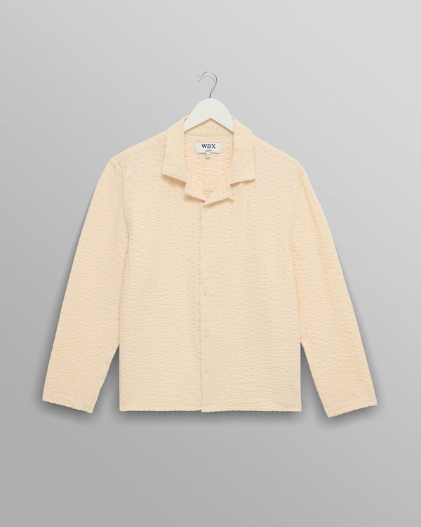 Corey - Stone Seersucker Corduroy Shirt